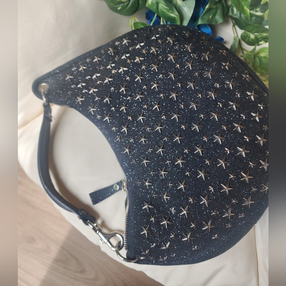 Authentic Jimmy Choo Half Moon Shoulder Bag